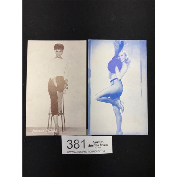 Lot of 2 Vintage Pinup Postcards