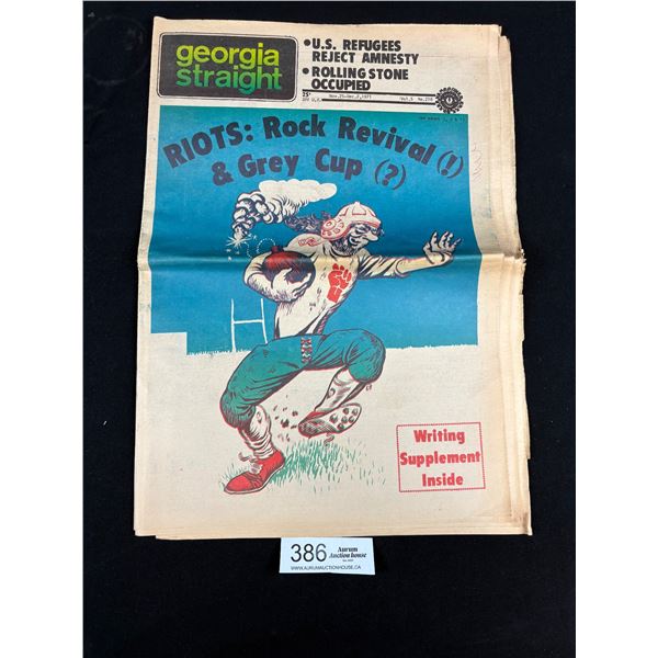 November 1971 Georgia Straight Newspaper with Grey Cup Cover?