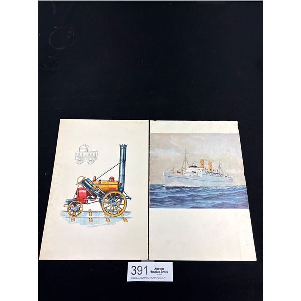 Lot of 2 Vintage Canadian Pacific Menus 1955 and 1963