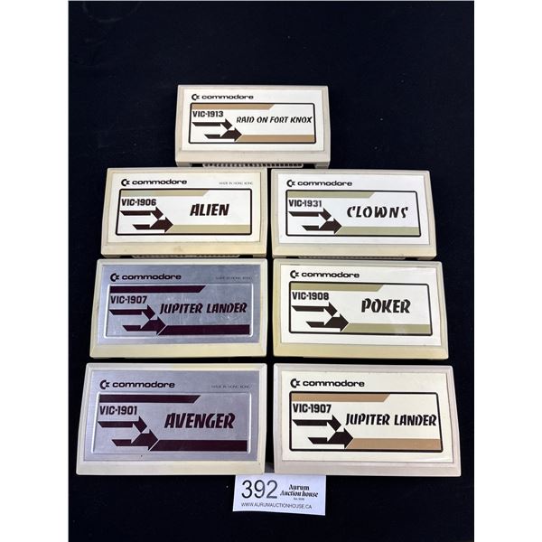 Lot of 7 Vintage Commodore Computer Games