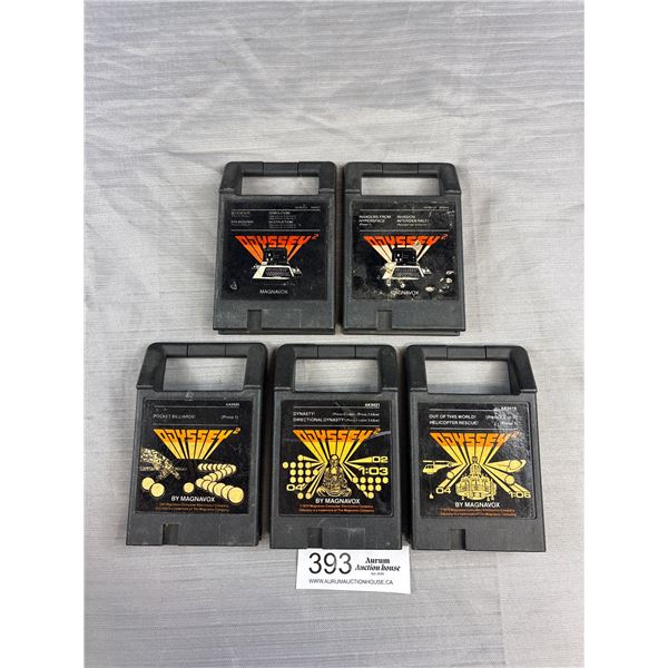 Lot of 5 Vintage Odyssey by Magnavox Computer Games