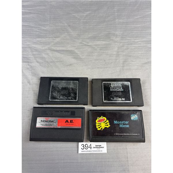 Lot of 4 Vintage Computer Games
