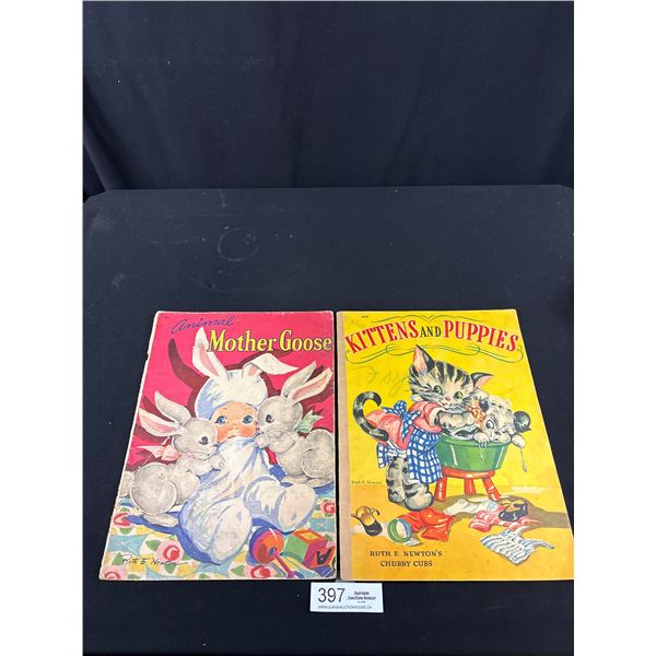 2 Vintage Children's Books Circa 1940's