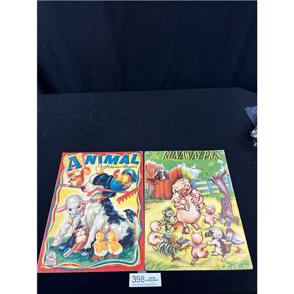 2 Vintage Children's Books Circa 1930's/1940's