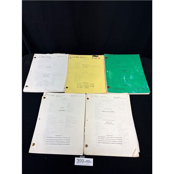 Lot of 5 Mid 1970's TV Series Scripts 2 Baretta, Kojak, Marcus Welby MD and The Rookies