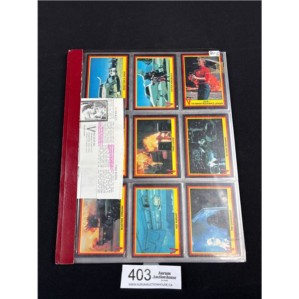 Complete Set of 66 TV Series V Cards with Both #38 Cards