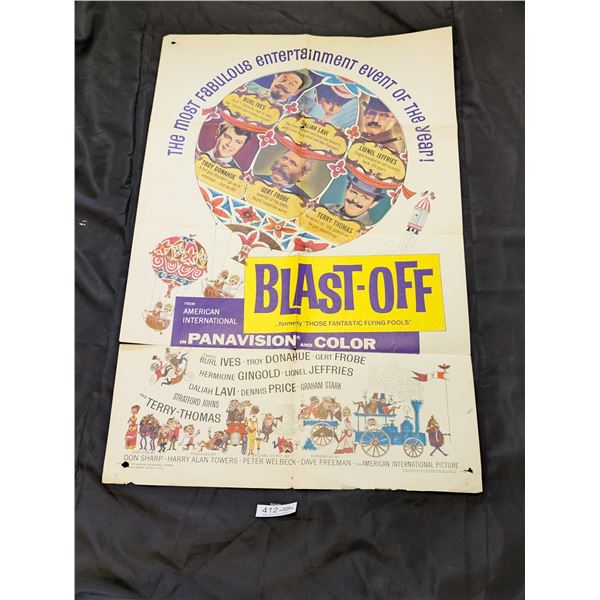 Original 1967 1-Sheet Blast-Off Movie Poster
