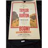 Image 1 : Original 1968 1-Sheet Boom with Elizabeth Taylor and Richard Burton Movie Poster