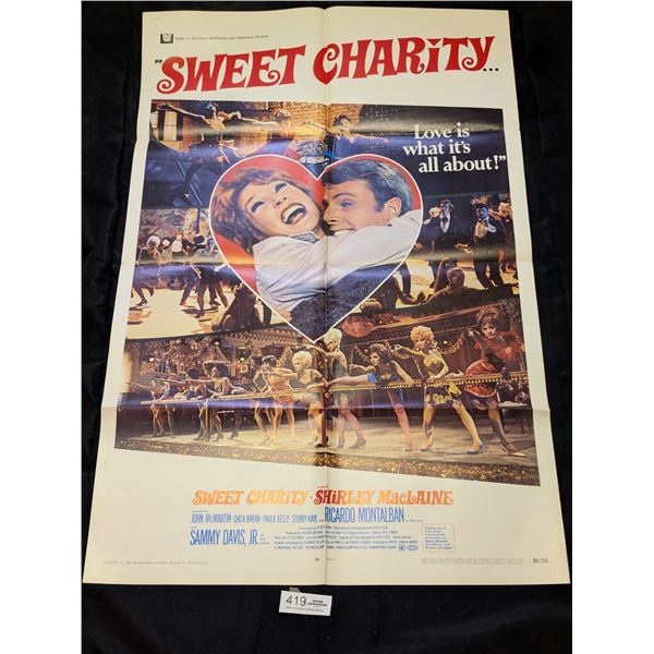 Original 1969 1-Sheet Sweet Charity Movie Poster
