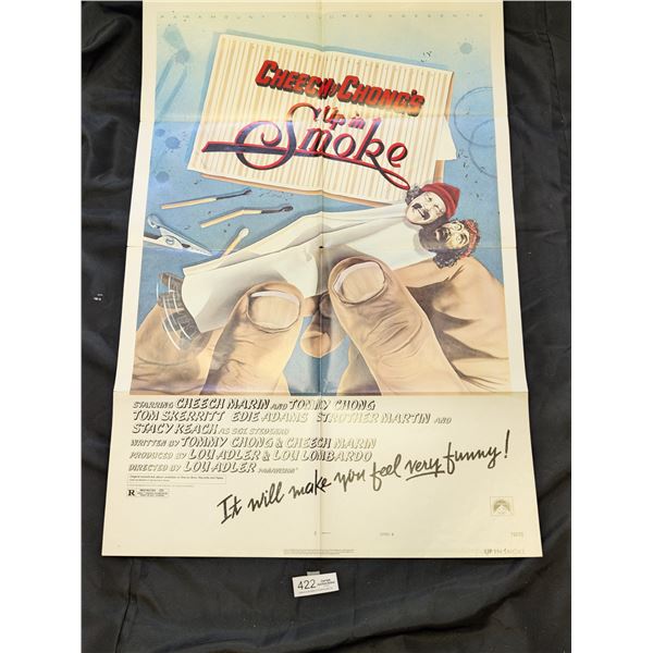 Original 1978 1-Sheet Up in Smoke Cheech and Chong Movie Poster