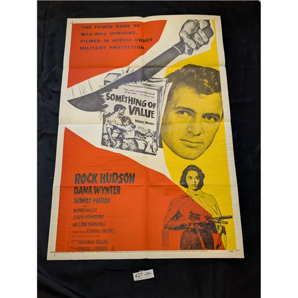 Original 1957 1-Sheet Something of Value