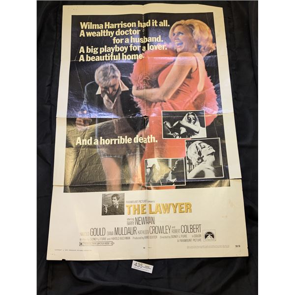 Original 1970 1-Sheet The Lawyer Movie Poster