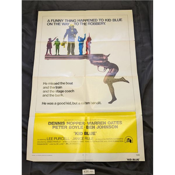 Original 1973 1-Sheet Kid Blue Movie Poster