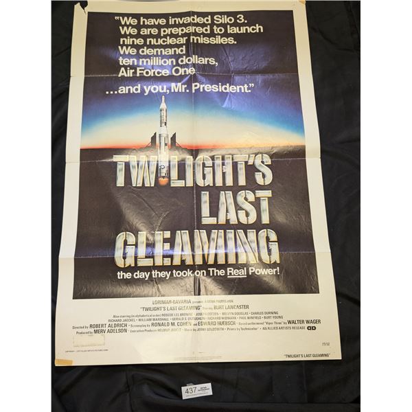 Original 1977 1-Sheet Twilight's Last Gleaming Movie Poster