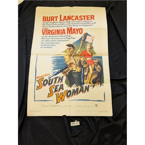 1953 Original 1-Sheet South Sea Women Movie Poster