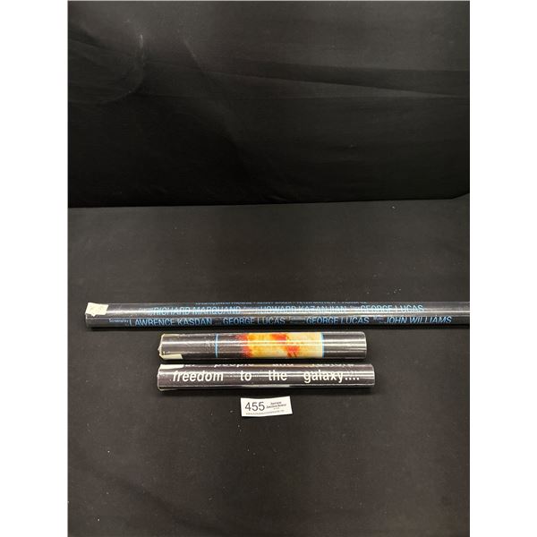 Lot of 3 Vintage Mint/Unused Star Wars Posters: Return of The Jedi 1, A Long Time Ago and Battle of 