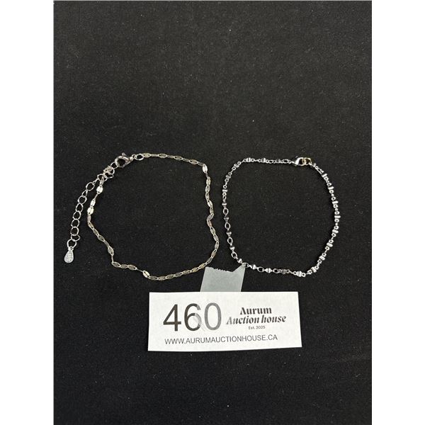 2 Silver Bracelets
