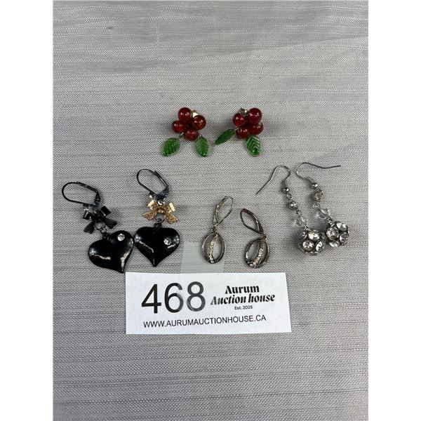 4 Pairs of Vintage Earrings