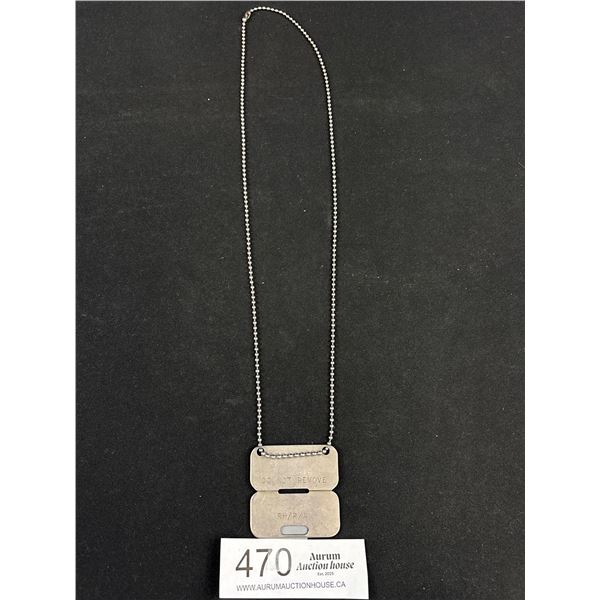 RCAF 21616 AC Campbell Airman ACC Inlaid Pendant Necklace