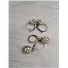 Image 5 : 5 Vintage Pairs of Pearls + Rhinestones Earrings
