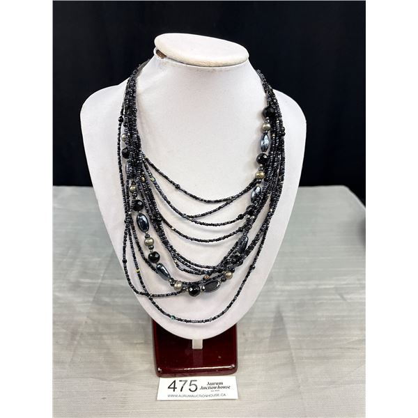 Multi Strand Beads Necklace