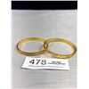 Image 1 : 2 Salani Marked 18k Gold Plated Bangles