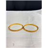 Image 2 : 2 Salani Marked 18k Gold Plated Bangles
