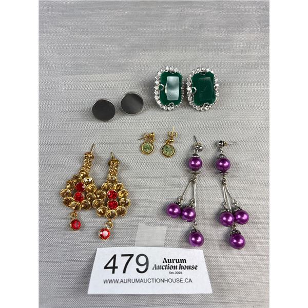 4 Pairs of Misc Pierced Earrings