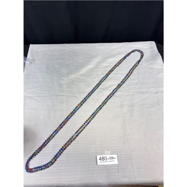 Multi Strands Length of Micro Beads Hand Crafted Necklace