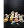 Image 1 : Lot of 15 Vintage Bone China Teacups and Saucers No Chips or Cracks, Paragon, Royal Winton, Etc