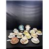 Image 1 : Lot of 15 Vintage Bone China Teacups and Saucers No Chips or Cracks, Royal Albert, Wedgewood Etc