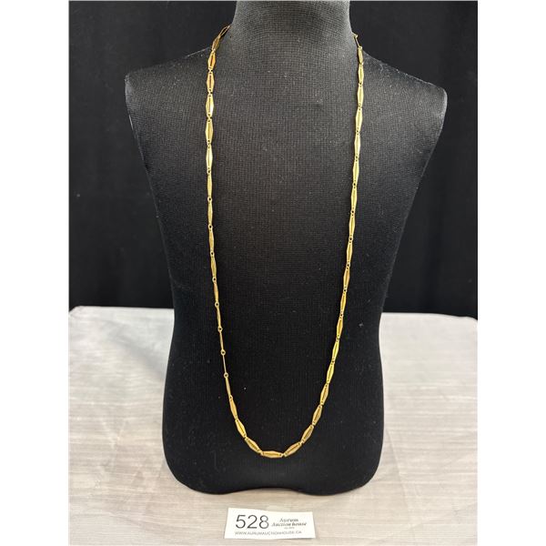 Nice Vintage Gold Tone Links Necklace
