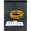 Image 1 : 12" Carat Gold Plated Southeast Asian Bangles