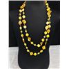 Image 3 : Mother of Pearl Beads Necklace, Pendant w/ Black Cord Necklace + Stretch Bracelet