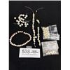 Image 1 : Several Genuine Pearls Broken Bracelets + Loose Pearls