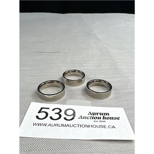 3 Neww Titanium Ring Bands