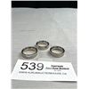 Image 1 : 3 Neww Titanium Ring Bands