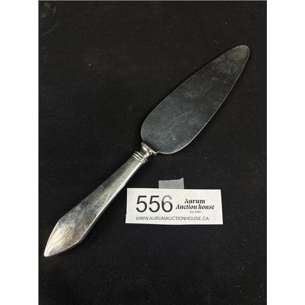 Sterling Silver Cake Server Marked
