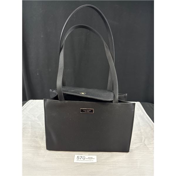 Black Kate Spade New York Nylon Shoulder Bag in Good Condition