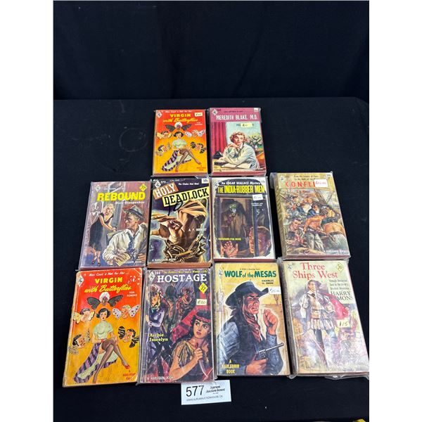 Collectible Lot of 10 1960's Novels Paperbacks