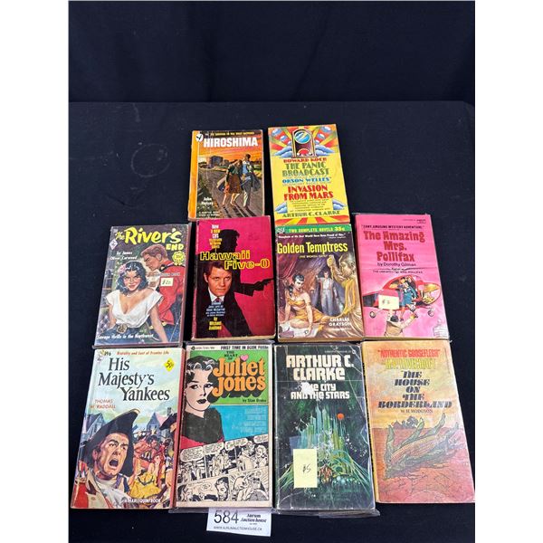 Collectible Lot of 10 1960's Novels Paperbacks