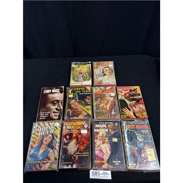 Collectible Lot of 10 1960's Novels Paperbacks