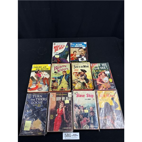 Collectible Lot of 10 1960's Novels Paperbacks