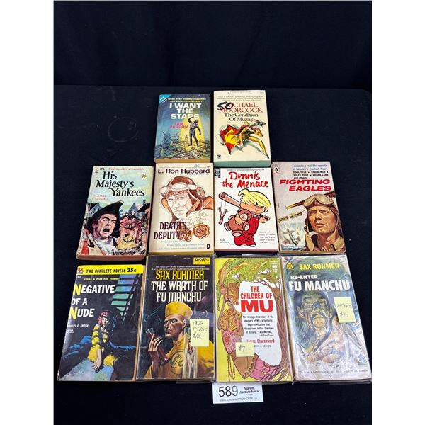 Collectible Lot of 10 1960's Novels Paperbacks