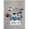 Image 1 : Lot of Vintage Glass Pendants