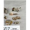 Image 3 : 7 Vintage Small Brooches with Stones