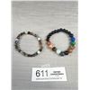 Image 4 : 4 Genuine Gem Stone Beads Bracelets