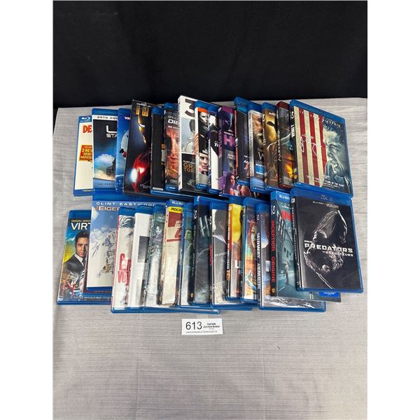 Lot of 30 Excellent Condition Blu Ray DVD Movies