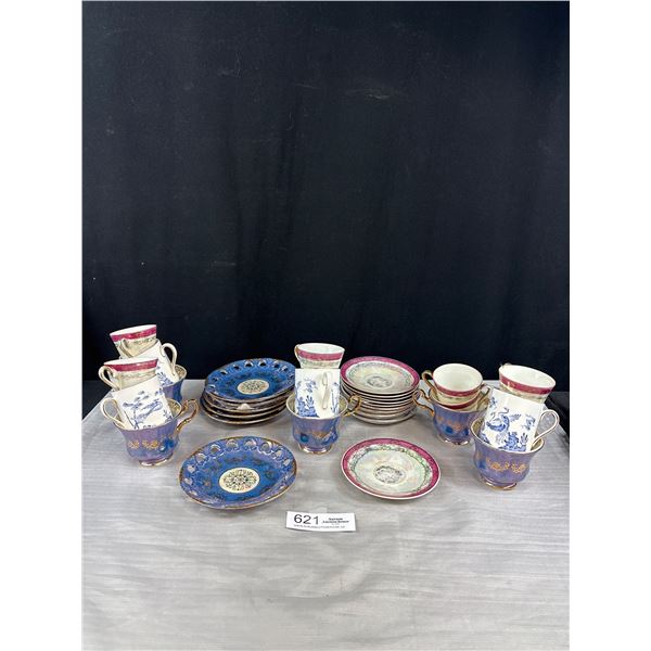 Large Lot of Demitasse Cups and Saucers