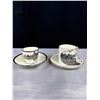 Image 14 : Lot of 15 Bone China Demitasse Cups and Saucers